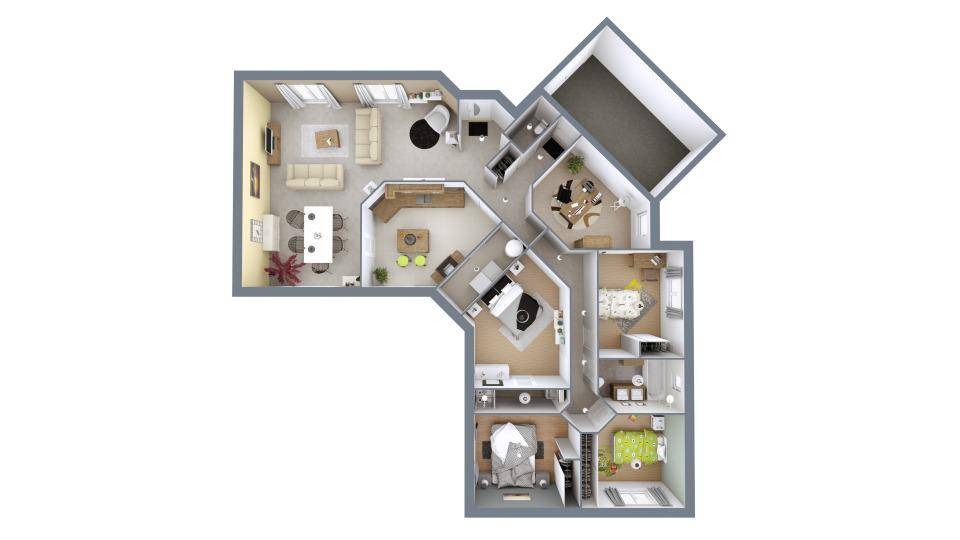 Programme terrain + maison à Saint-Sulpice-de-Faleyrens en Gironde (33) de 146 m² à vendre au prix de 323500€ - 4