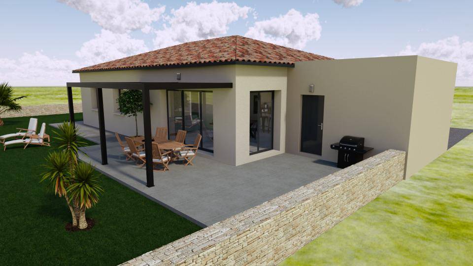Programme terrain + maison à La Baume-de-Transit en Drôme (26) de 93 m² à vendre au prix de 268500€ - 1