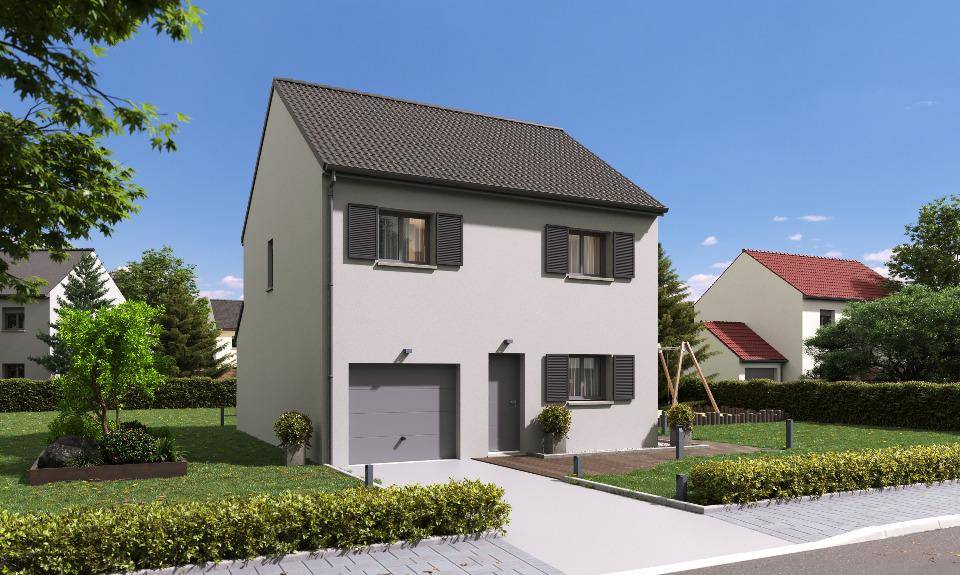 Programme terrain + maison à Monnerville en Essonne (91) de 96 m² à vendre au prix de 283159€ - 1