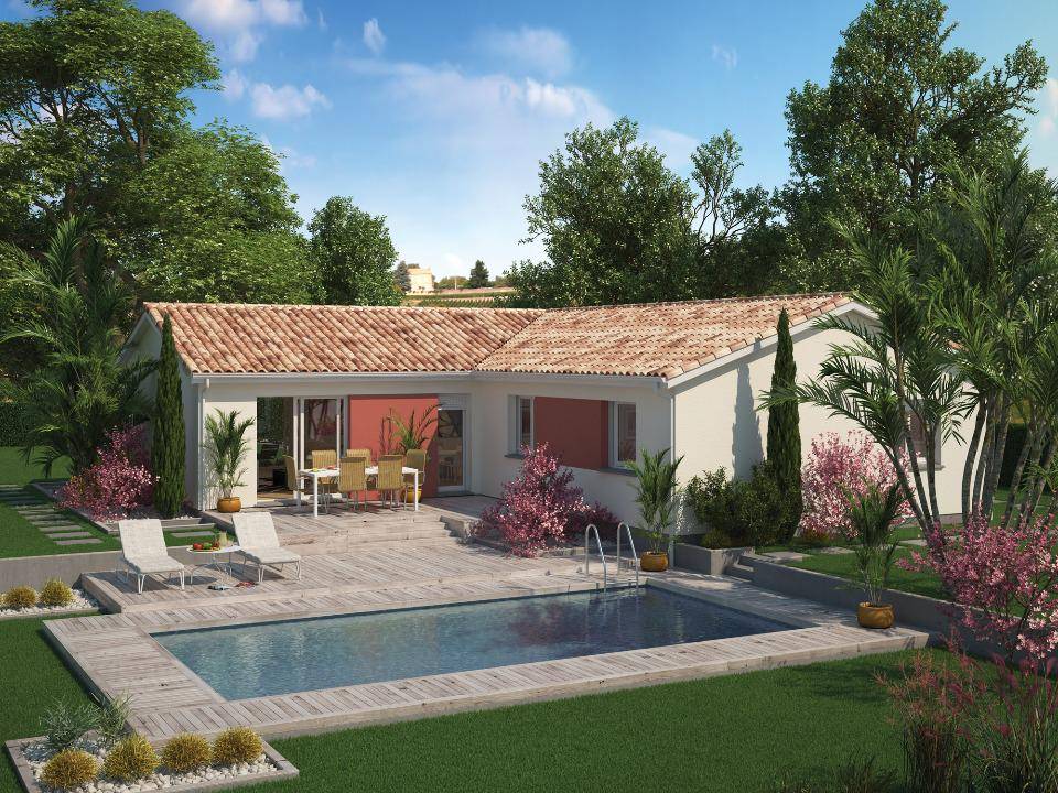 Programme terrain + maison à Eyraud-Crempse-Maurens en Dordogne (24) de 100 m² à vendre au prix de 223000€ - 2