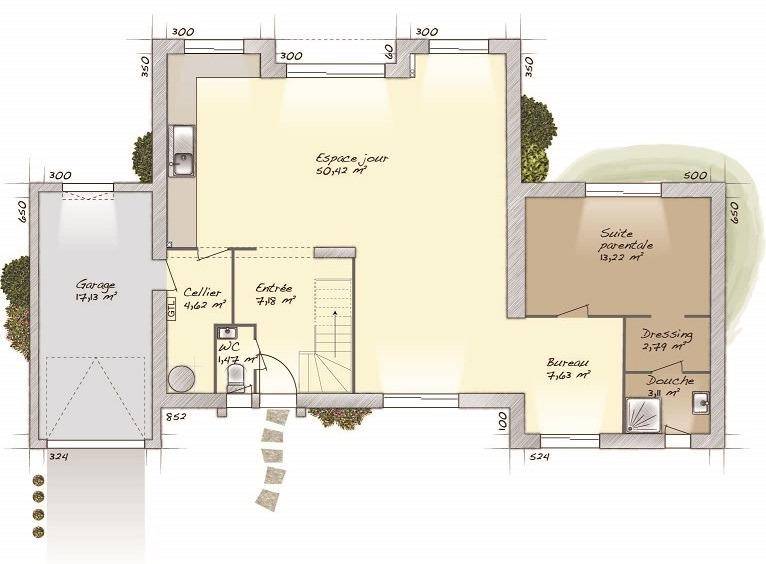 Programme terrain + maison à Terres de Bord en Eure (27) de 125 m² à vendre au prix de 389000€ - 4