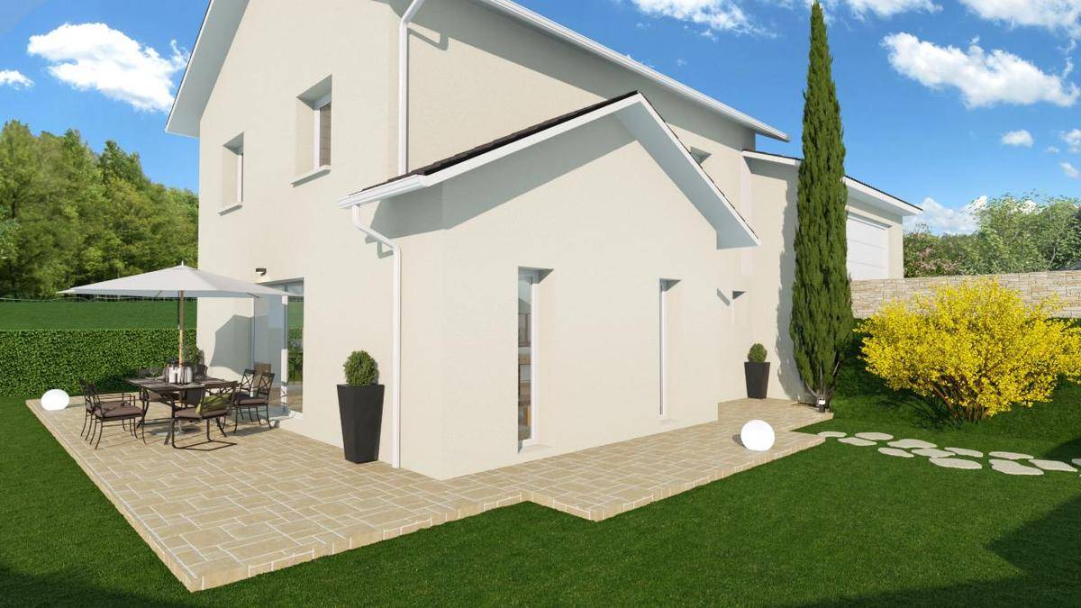Programme terrain + maison à Sonnaz en Savoie (73) de 120 m² à vendre au prix de 486323€ - 4