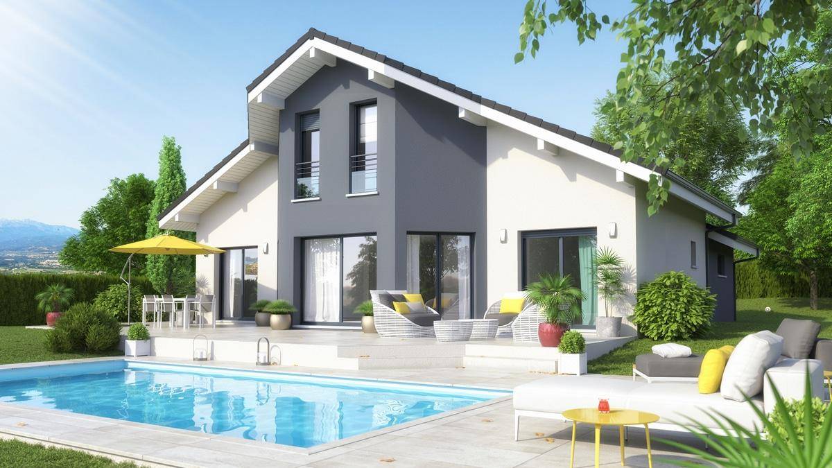 Programme terrain + maison à Saint-Germain-sur-Rhône en Haute-Savoie (74) de 117 m² à vendre au prix de 510179€ - 1