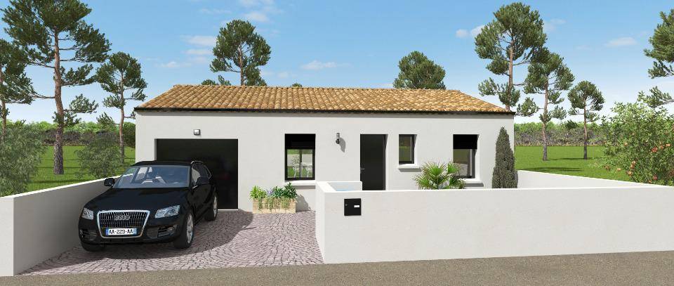 Programme terrain + maison à Saint-Georges-du-Bois en Charente-Maritime (17) de 70 m² à vendre au prix de 168000€ - 1