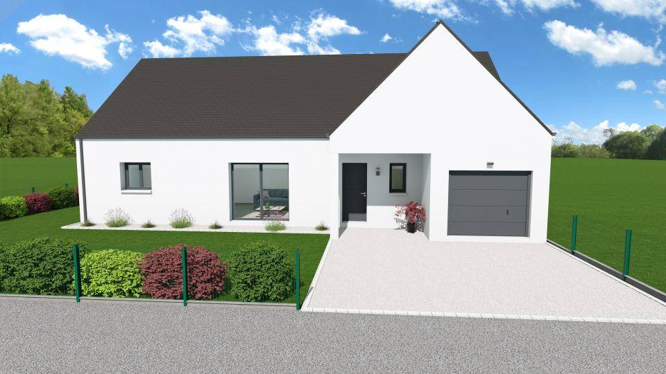 Programme terrain + maison à Villaines-les-Rochers en Indre-et-Loire (37) de 115 m² à vendre au prix de 272000€ - 1
