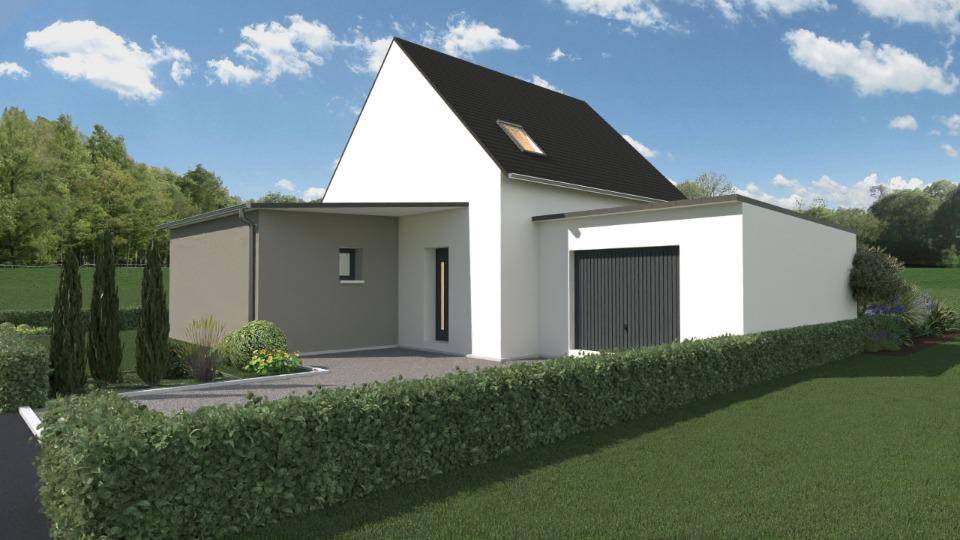 Programme terrain + maison à Pleuven en Finistère (29) de 95 m² à vendre au prix de 365500€ - 2