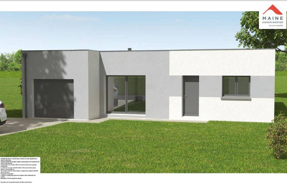 Programme terrain + maison à Pruillé-le-Chétif en Sarthe (72) de 83 m² à vendre au prix de 239000€ - 1
