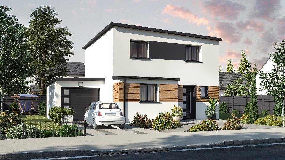 Programme terrain + maison à Quimperlé en Finistère (29) de 89 m² à vendre au prix de 253500€ - 1
