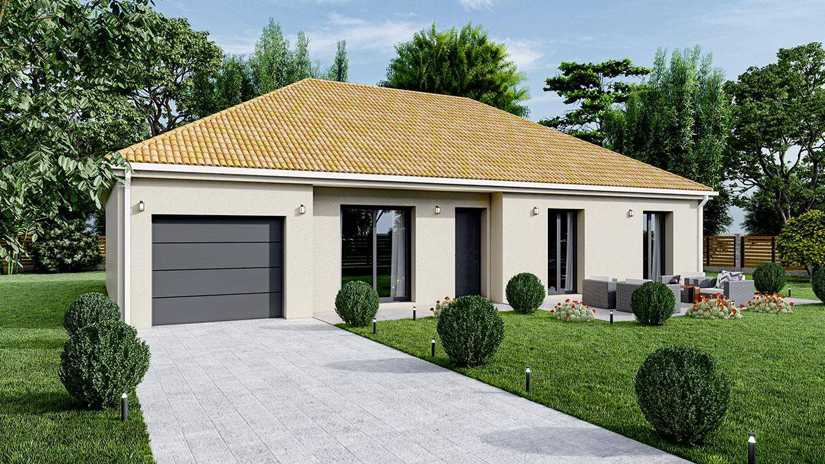 Programme terrain + maison à Anais en Charente (16) de 87 m² à vendre au prix de 198550€ - 3