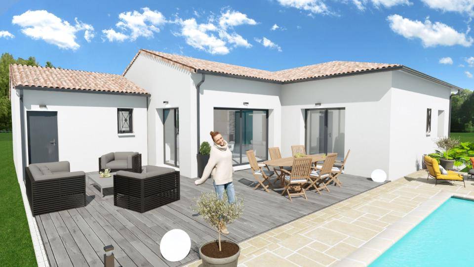Programme terrain + maison à Chomérac en Ardèche (07) de 106 m² à vendre au prix de 322563€ - 2
