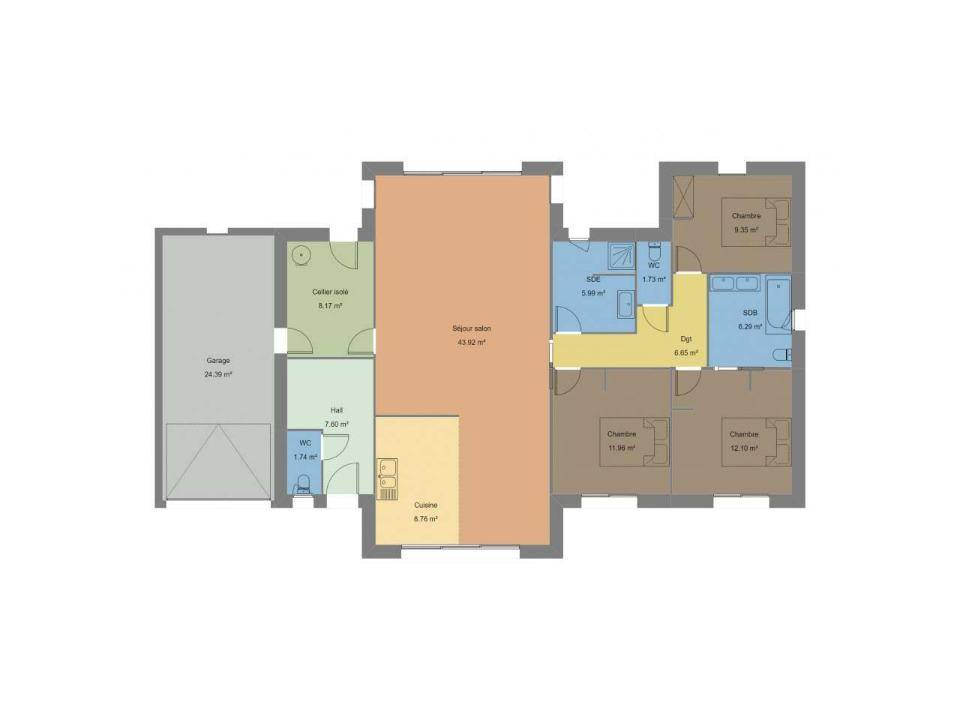 Programme terrain + maison à Châteaugiron en Ille-et-Vilaine (35) de 124 m² à vendre au prix de 499570€ - 4