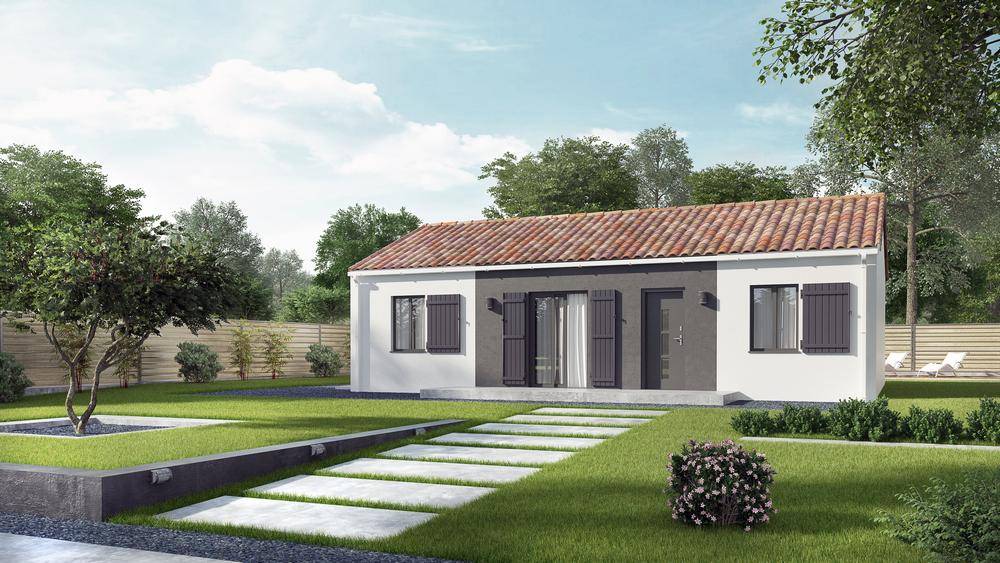 Programme terrain + maison à Beauvais-sur-Matha en Charente-Maritime (17) de 90 m² à vendre au prix de 153789€ - 1
