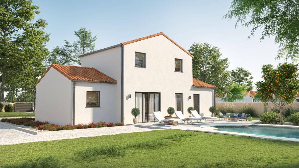 Programme terrain + maison à Les Moutiers-en-Retz en Loire-Atlantique (44) de 75 m² à vendre au prix de 389104€ - 2