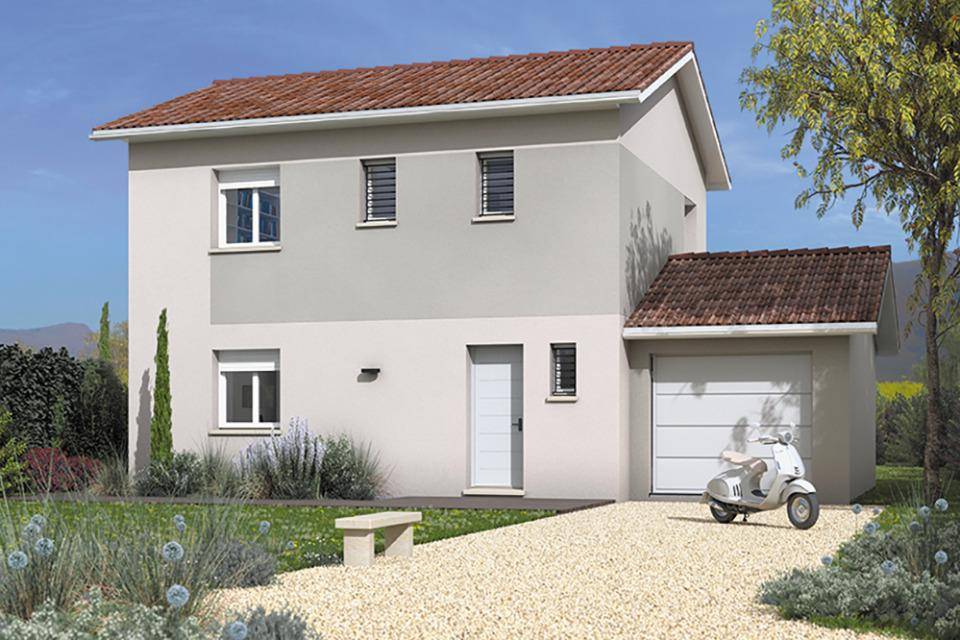 Programme terrain + maison à Saint-Romain-le-Puy en Loire (42) de 95 m² à vendre au prix de 273000€ - 1
