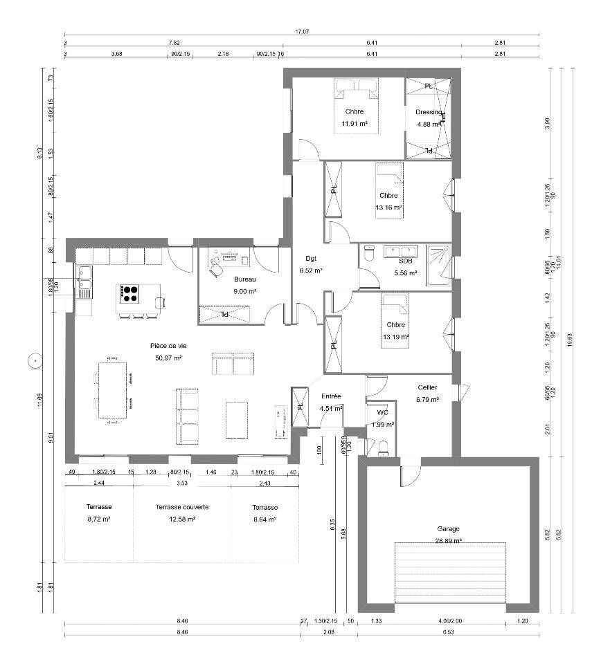 Programme terrain + maison à Tournefeuille en Haute-Garonne (31) de 130 m² à vendre au prix de 483680€ - 4