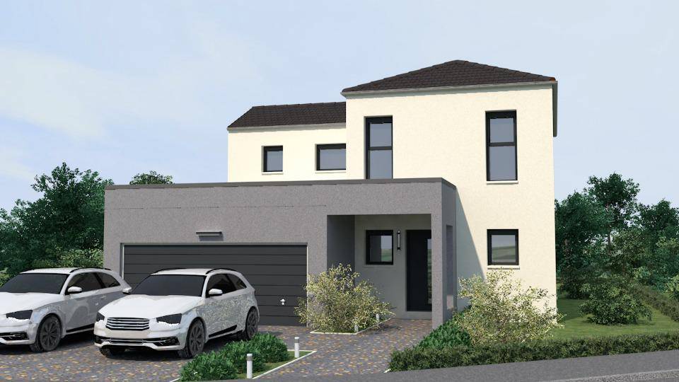 Programme terrain + maison à Russange en Moselle (57) de 125 m² à vendre au prix de 485000€ - 1
