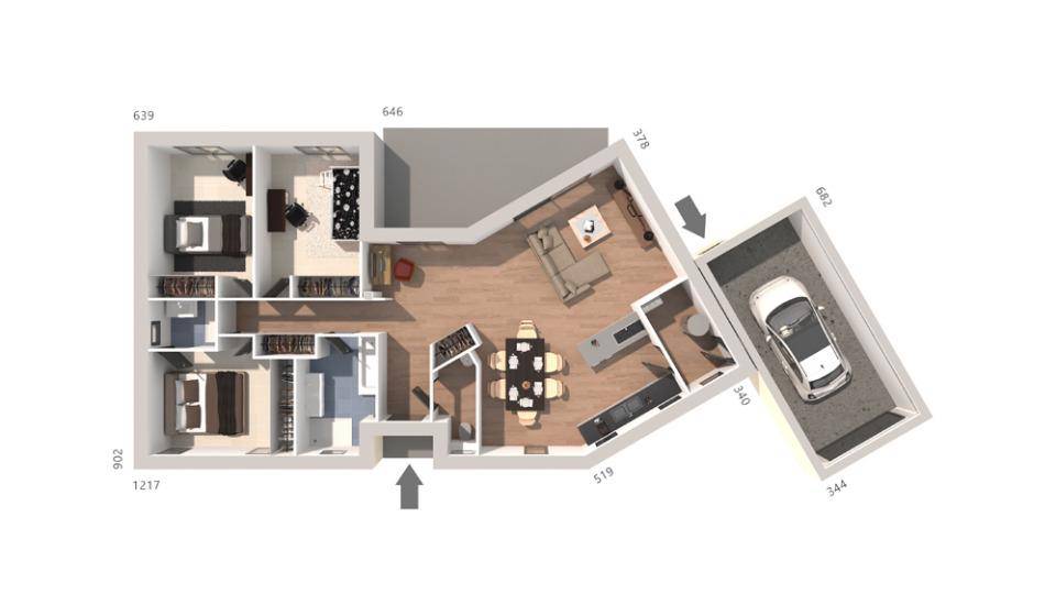 Programme terrain + maison à Aniane en Hérault (34) de 100 m² à vendre au prix de 430710€ - 4