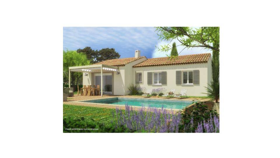Programme terrain + maison à Arles en Bouches-du-Rhône (13) de 83 m² à vendre au prix de 389000€ - 1
