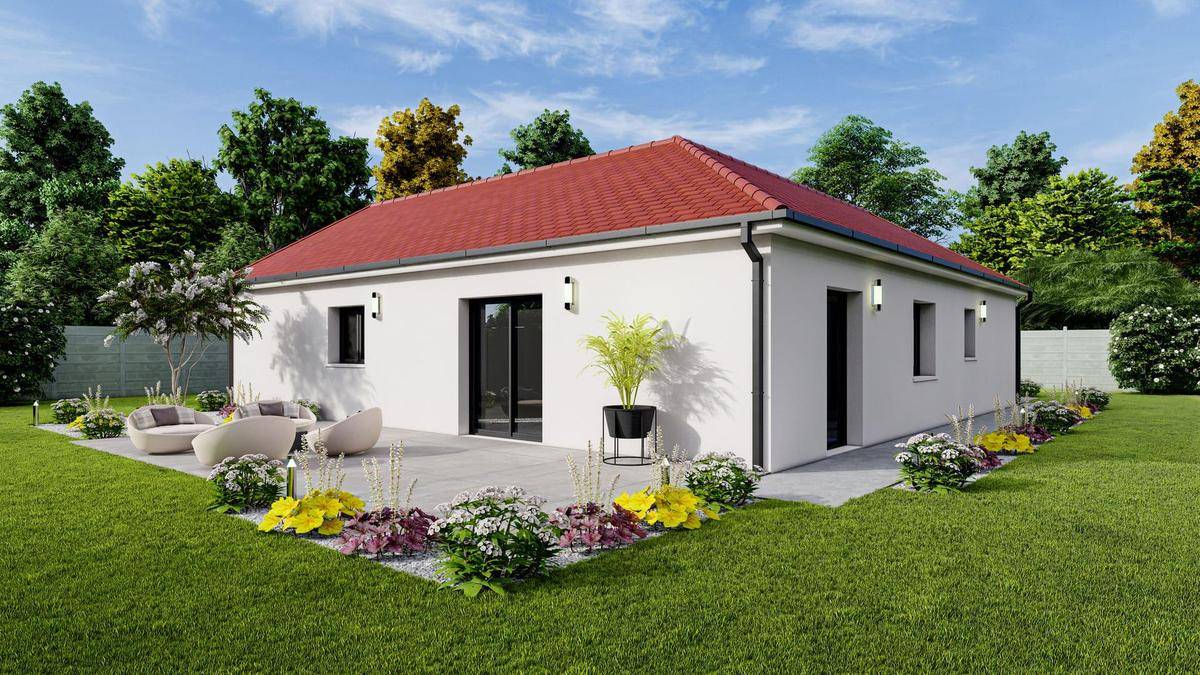 Programme terrain + maison à Vitry-en-Charollais en Saône-et-Loire (71) de 96 m² à vendre au prix de 193385€ - 2