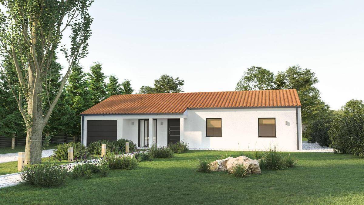 Programme terrain + maison à Vouhé en Charente-Maritime (17) de 80 m² à vendre au prix de 197327€ - 1