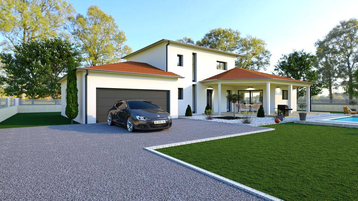 Programme terrain + maison à Fontanil-Cornillon en Isère (38) de 144 m² à vendre au prix de 505900€ - 1