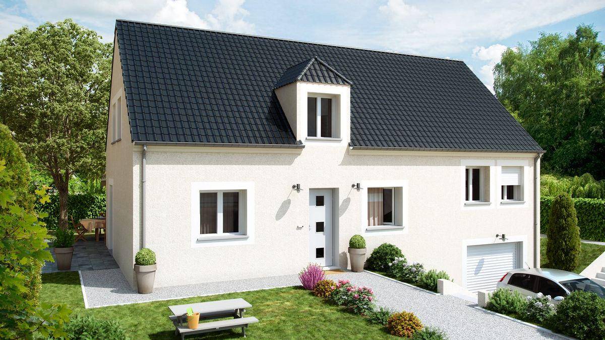 Programme terrain + maison à Logron en Eure-et-Loir (28) de 110 m² à vendre au prix de 286264€ - 1
