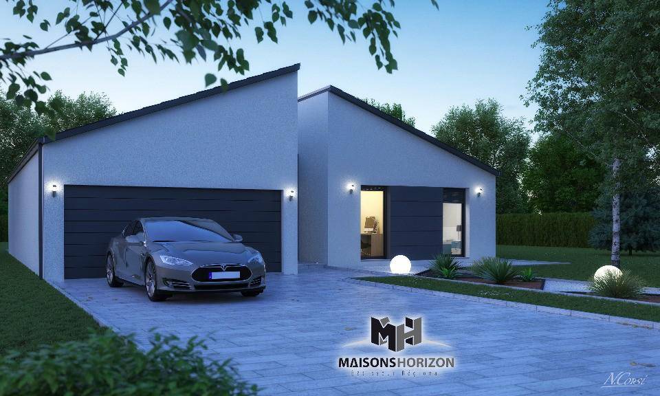 Programme terrain + maison à Verny en Moselle (57) de 130 m² à vendre au prix de 389000€ - 1