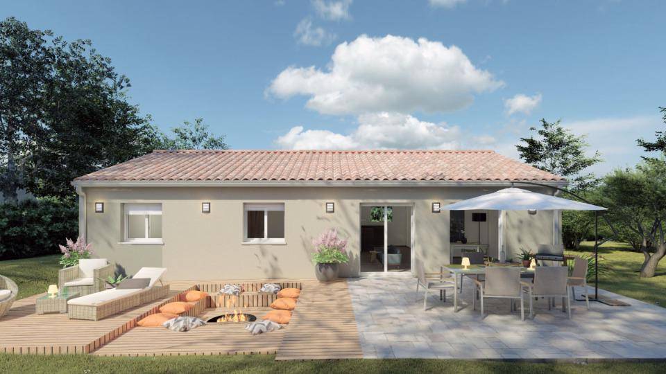 Programme terrain + maison à Faux en Dordogne (24) de 100 m² à vendre au prix de 204000€ - 3