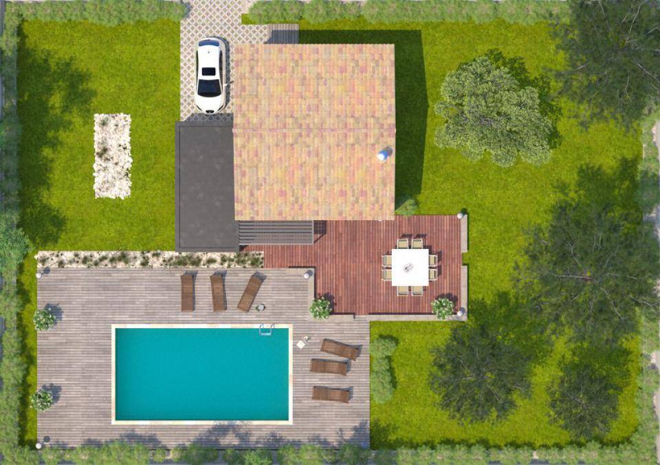 Programme terrain + maison à Saint-Mathieu-de-Tréviers en Hérault (34) de 95 m² à vendre au prix de 325000€ - 2