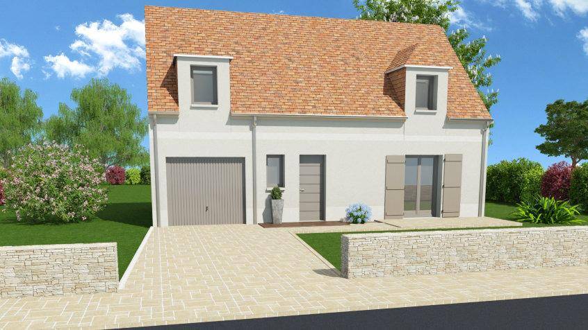 Programme terrain + maison à Longuesse en Val-d'Oise (95) de 95 m² à vendre au prix de 328600€ - 1