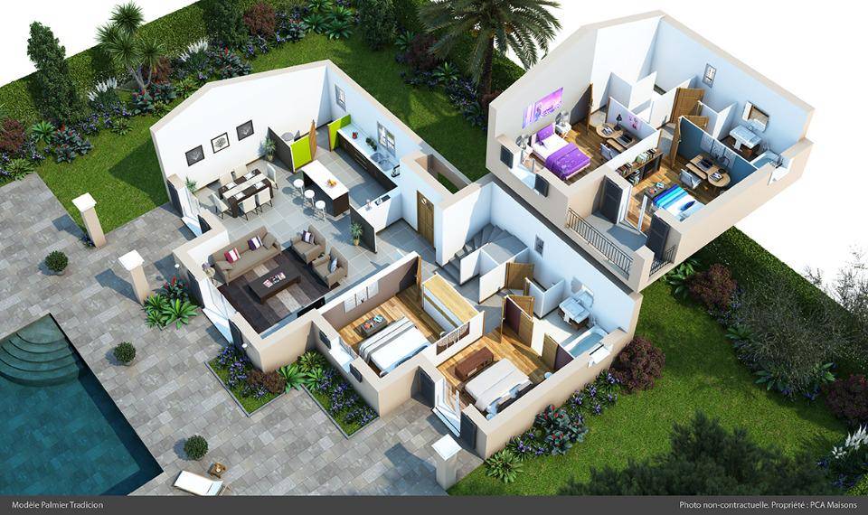 Programme terrain + maison à Vidauban en Var (83) de 121 m² à vendre au prix de 336000€ - 2