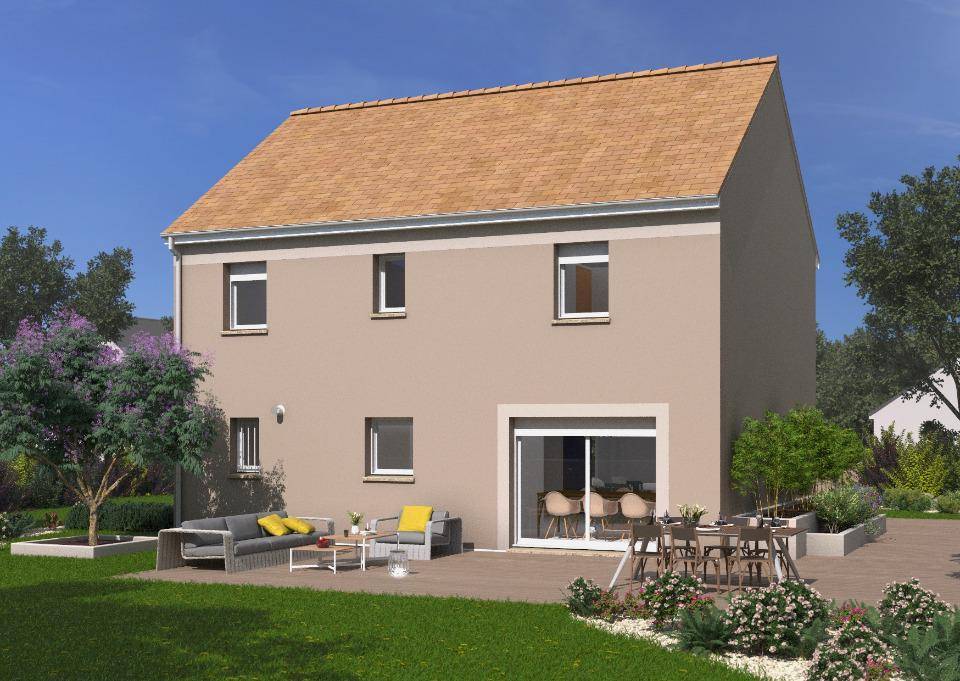 Programme terrain + maison à Bonnières-sur-Seine en Yvelines (78) de 109 m² à vendre au prix de 352000€ - 2