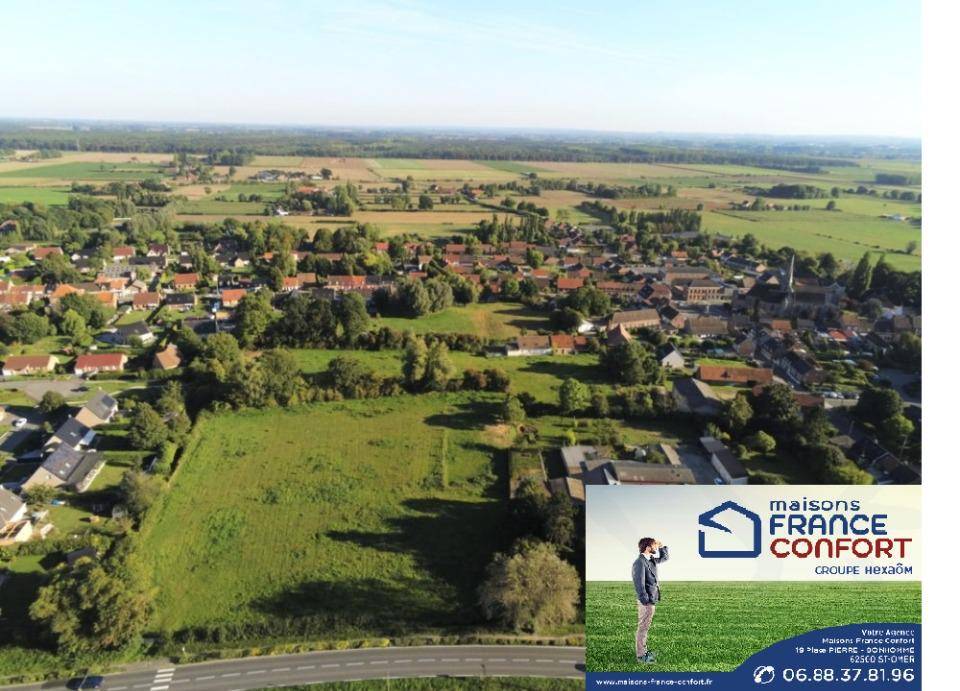 Terrain seul à Steenbecque en Nord (59) de 407 m² à vendre au prix de 67900€ - 1