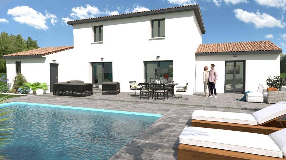 Programme terrain + maison à Saint-Péray en Ardèche (07) de 110 m² à vendre au prix de 349500€ - 2