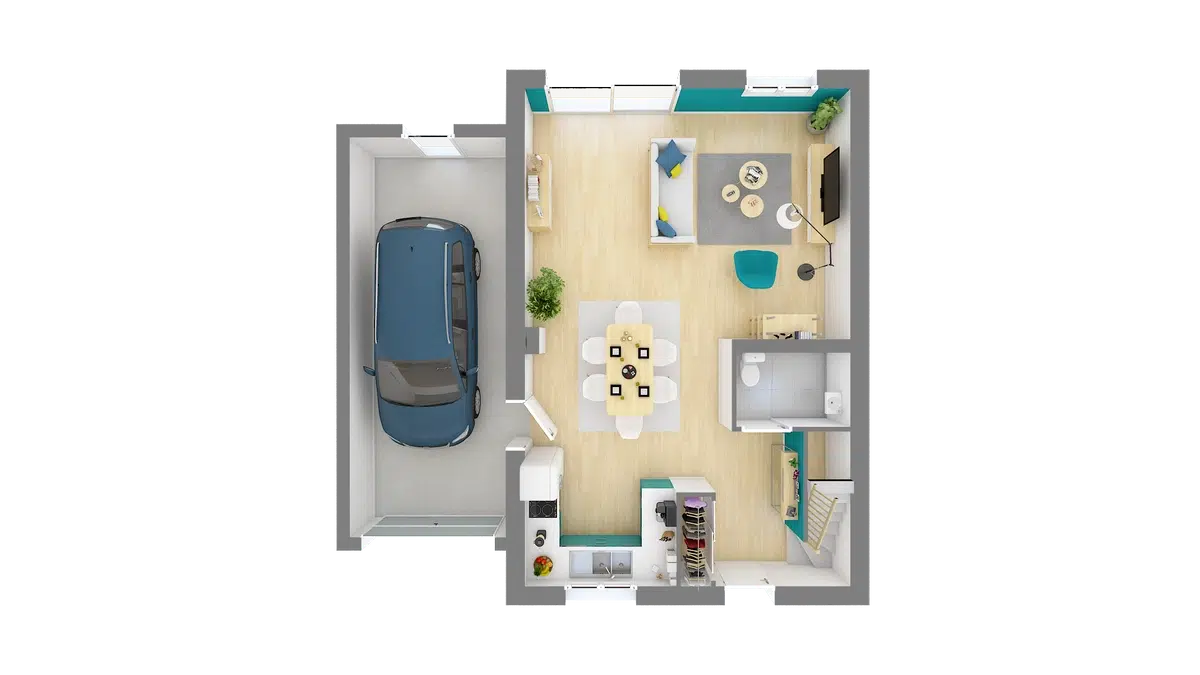 Programme terrain + maison à Metz en Moselle (57) de 96 m² à vendre au prix de 316917€ - 4