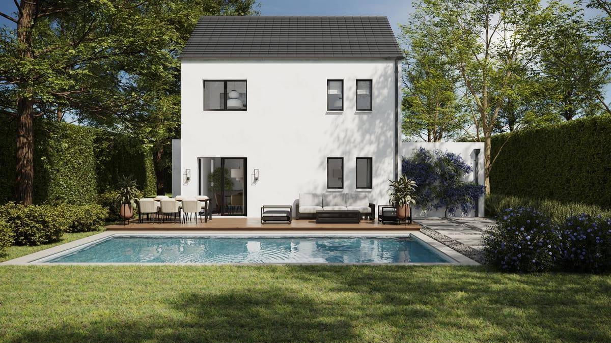 Programme terrain + maison à Saint-Denis-en-Val en Loiret (45) de 110 m² à vendre au prix de 359282€ - 2