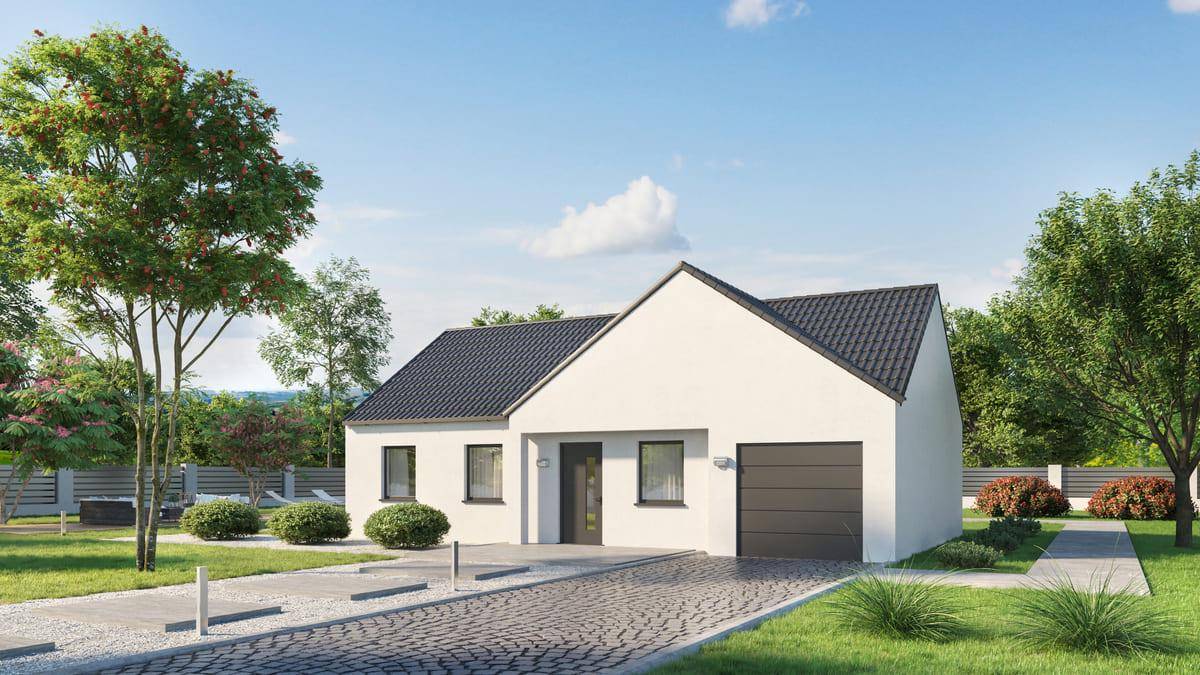 Programme terrain + maison à Pruillé-le-Chétif en Sarthe (72) de 78 m² à vendre au prix de 232157€ - 1