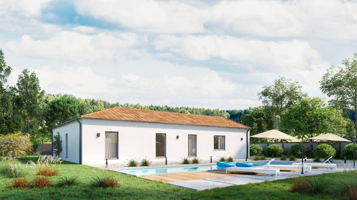 Programme terrain + maison à Saint-Fiel en Creuse (23) de 105 m² à vendre au prix de 210605€ - 2
