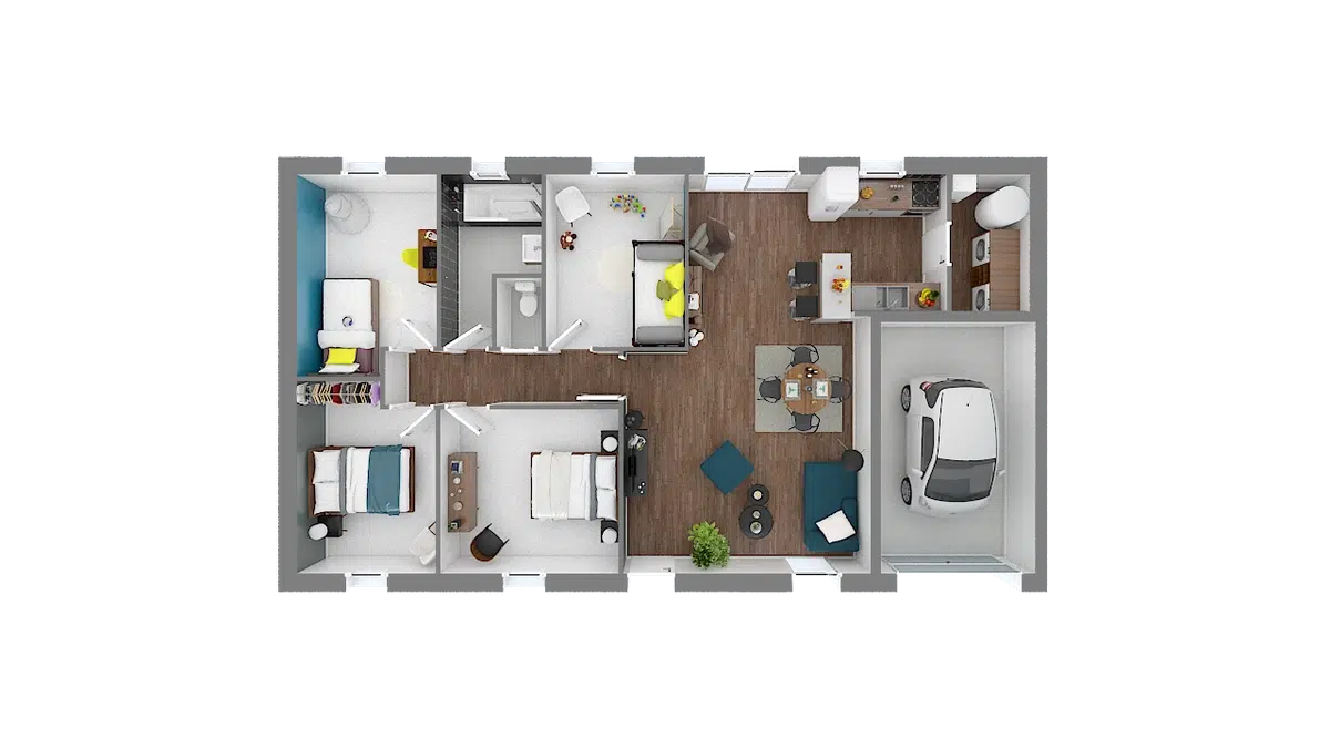 Programme terrain + maison à Sainte-Barbe en Moselle (57) de 91 m² à vendre au prix de 281123€ - 4