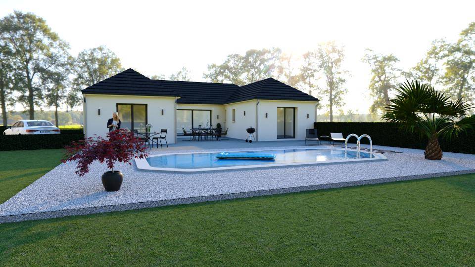 Programme terrain + maison à La Vacherie en Eure (27) de 112 m² à vendre au prix de 277700€ - 1