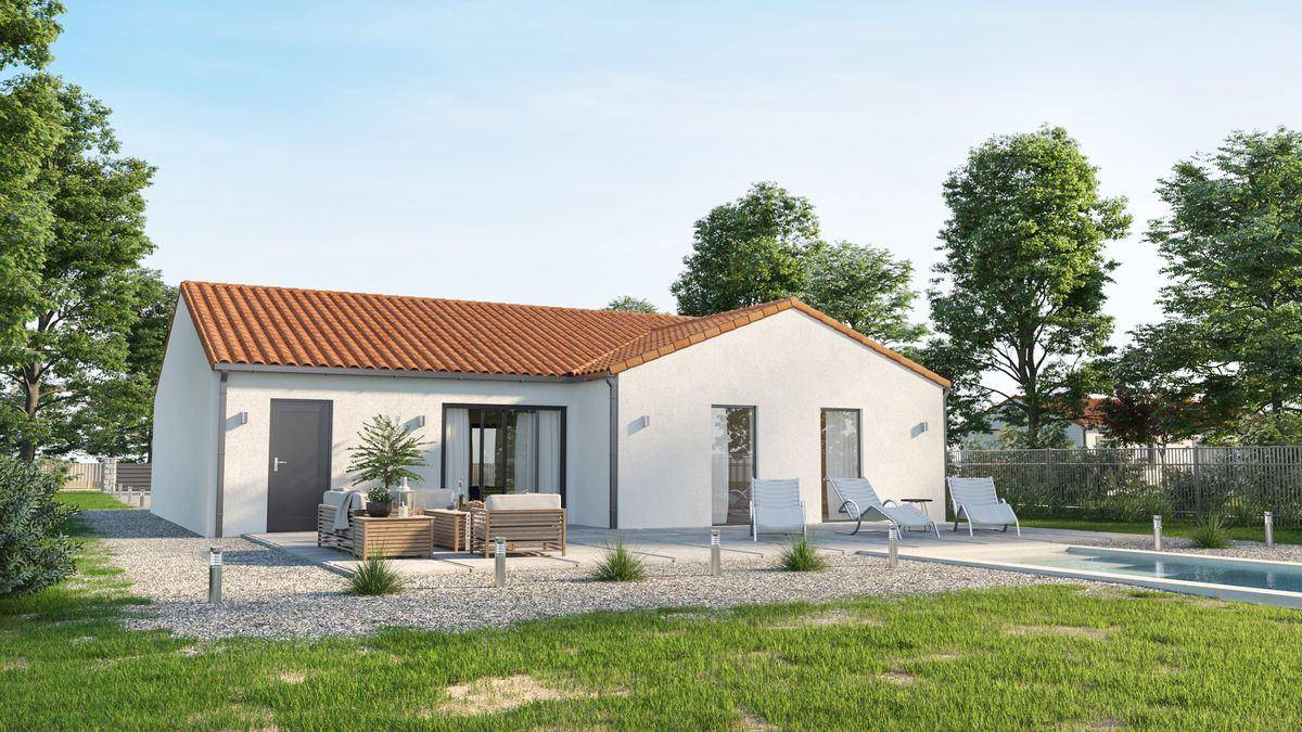 Programme terrain + maison à Aigrefeuille-sur-Maine en Loire-Atlantique (44) de 90 m² à vendre au prix de 278246€ - 2