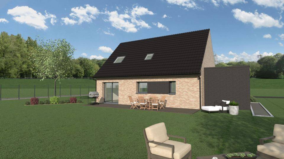 Programme terrain + maison à Auchel en Pas-de-Calais (62) de 115 m² à vendre au prix de 283300€ - 2