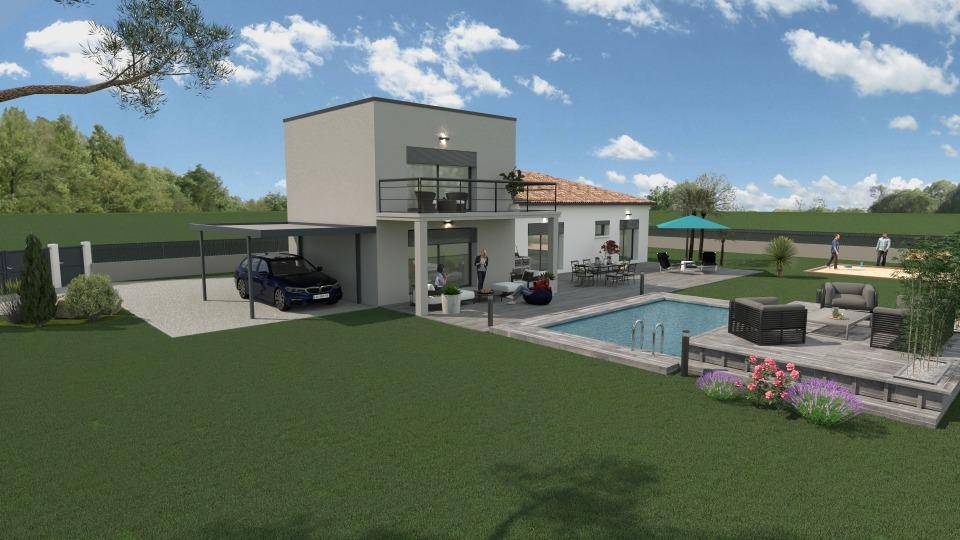 Programme terrain + maison à Saint-Julien-de-Peyrolas en Gard (30) de 150 m² à vendre au prix de 357400€ - 3