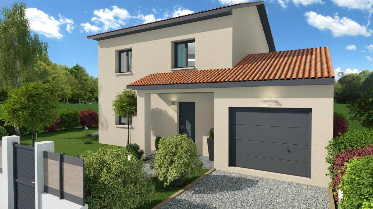 Programme terrain + maison à Genas en Rhône (69) de 92 m² à vendre au prix de 529000€ - 1