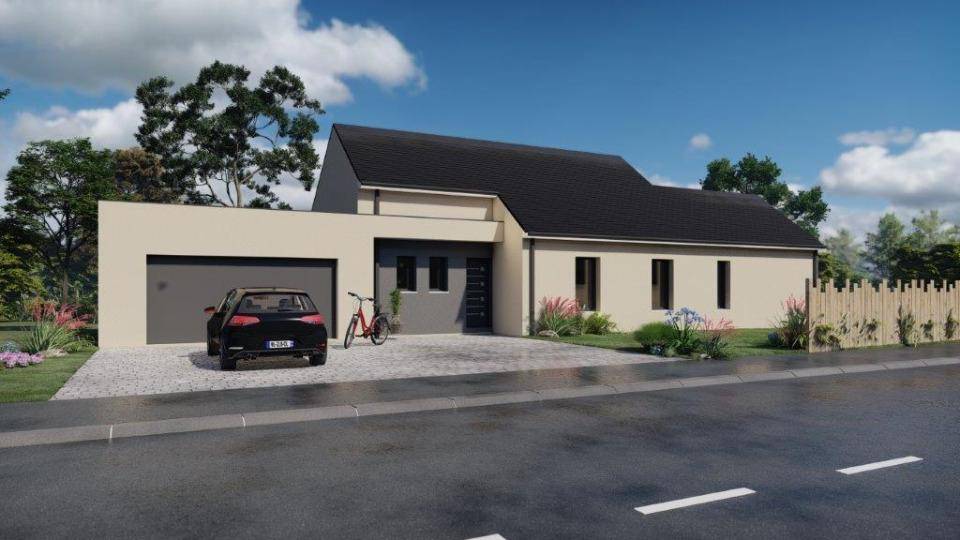 Programme terrain + maison à Huillé-Lézigné en Maine-et-Loire (49) de 106 m² à vendre au prix de 258700€ - 1