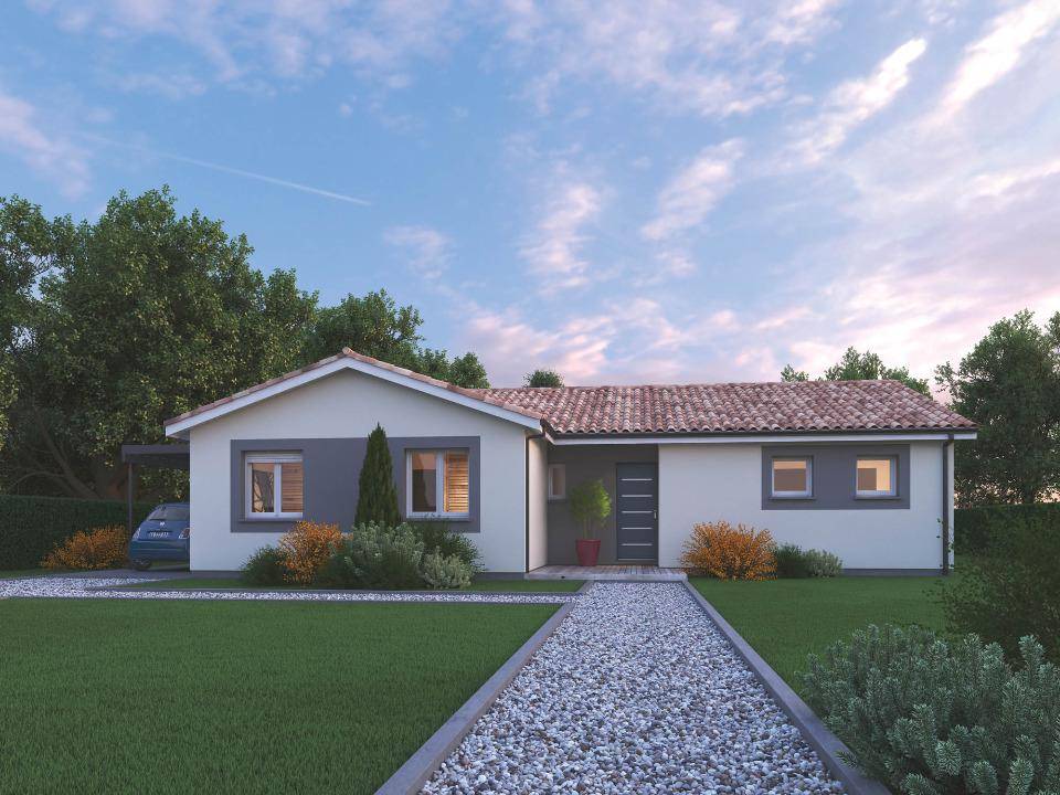 Programme terrain + maison à Noaillan en Gironde (33) de 107 m² à vendre au prix de 265000€ - 3