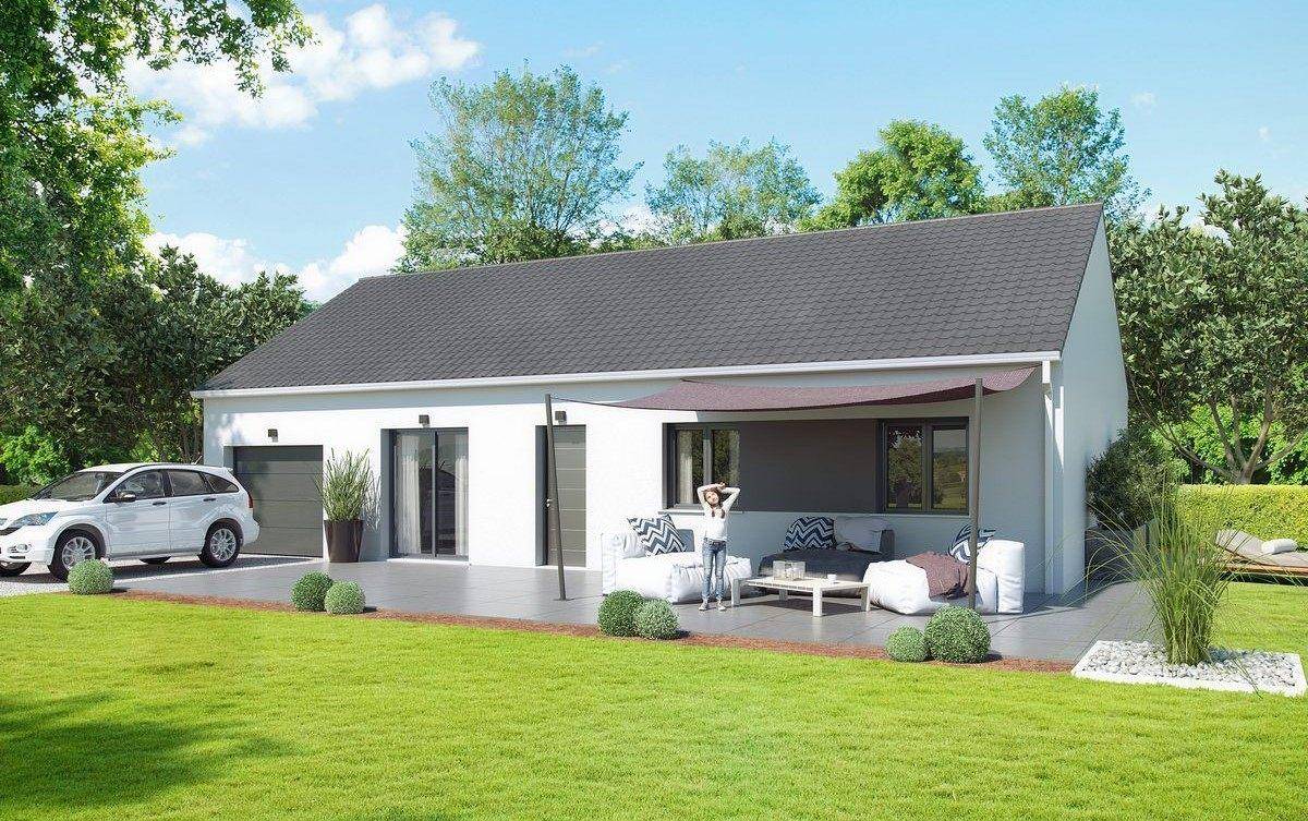 Programme terrain + maison à Hugier en Haute-Saône (70) de 91 m² à vendre au prix de 45000€ - 1