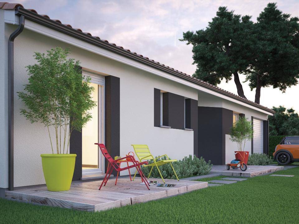Programme terrain + maison à Bas-Mauco en Landes (40) de 90 m² à vendre au prix de 198507€ - 4
