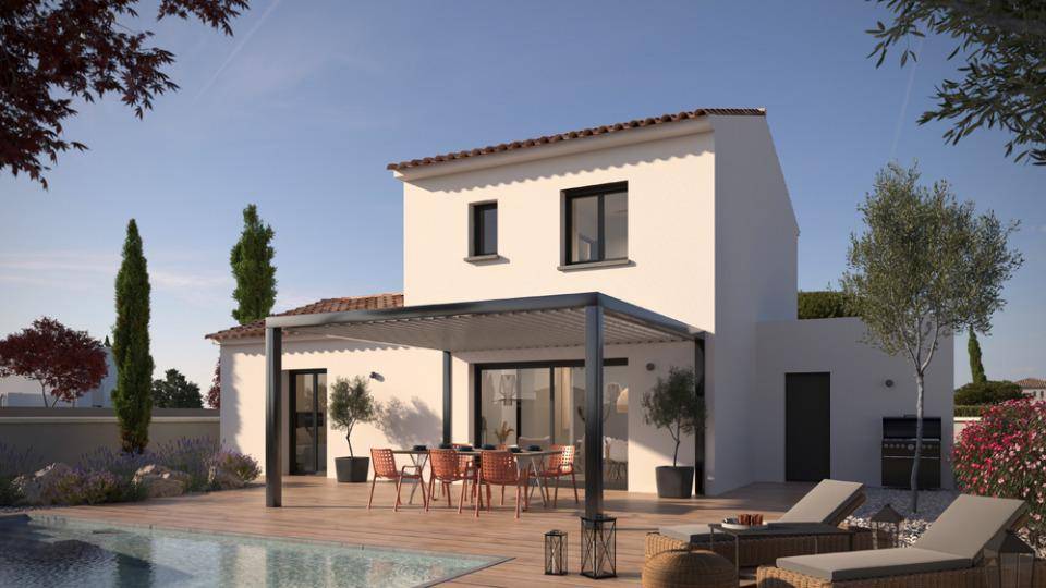 Programme terrain + maison à Brignac en Hérault (34) de 90 m² à vendre au prix de 305201€ - 1