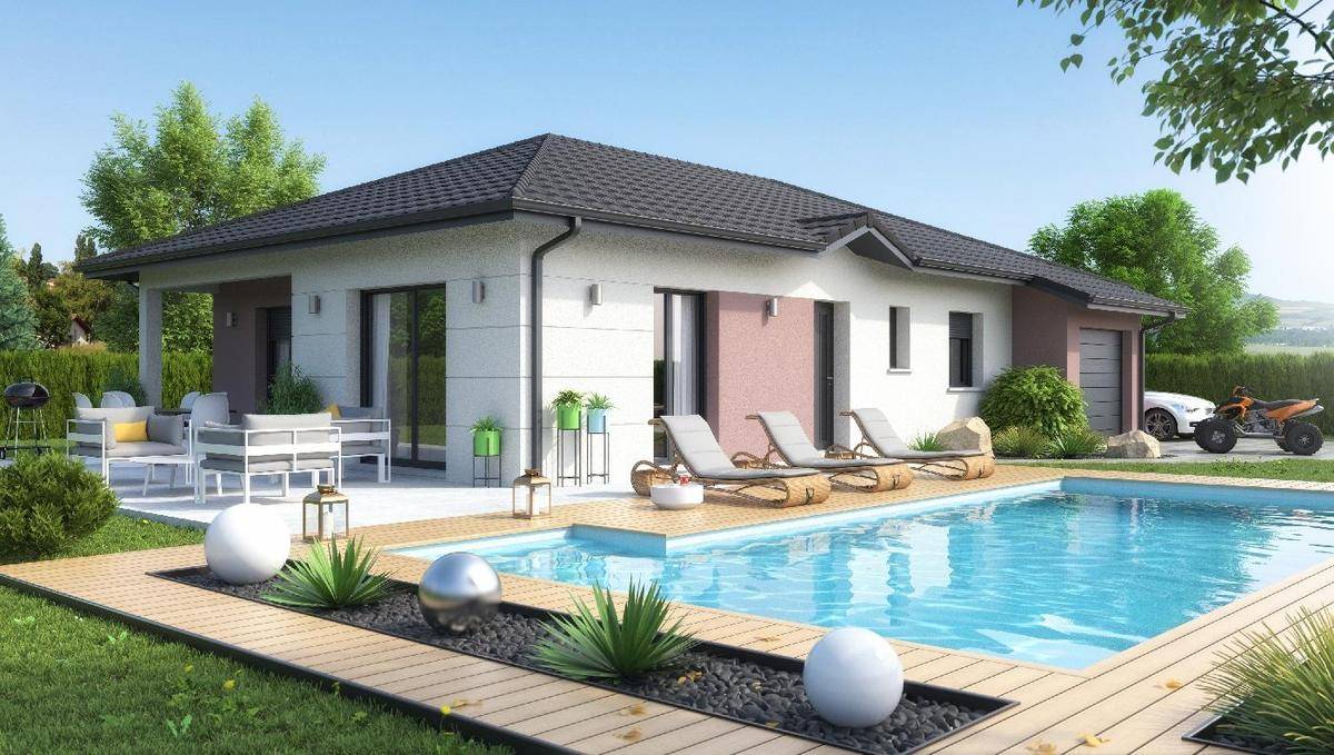 Programme terrain + maison à Meyrieux-Trouet en Savoie (73) de 104 m² à vendre au prix de 415037€ - 1